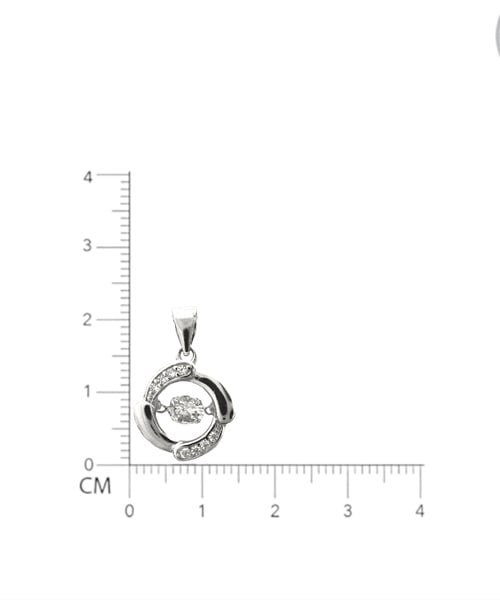 Movable Ziron Pendant Set With Chain
