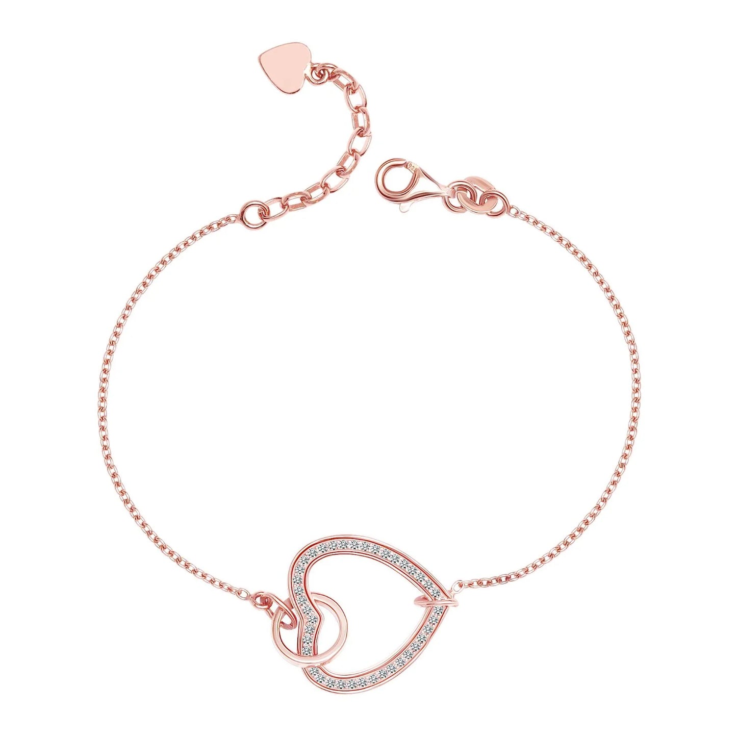 Love Heart Rosegold Bracelet