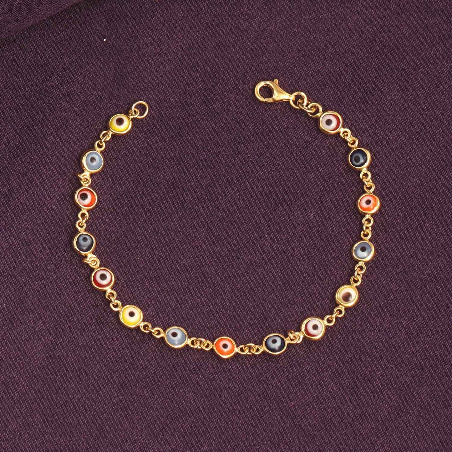 Mixed colour turkish evileye bracelet