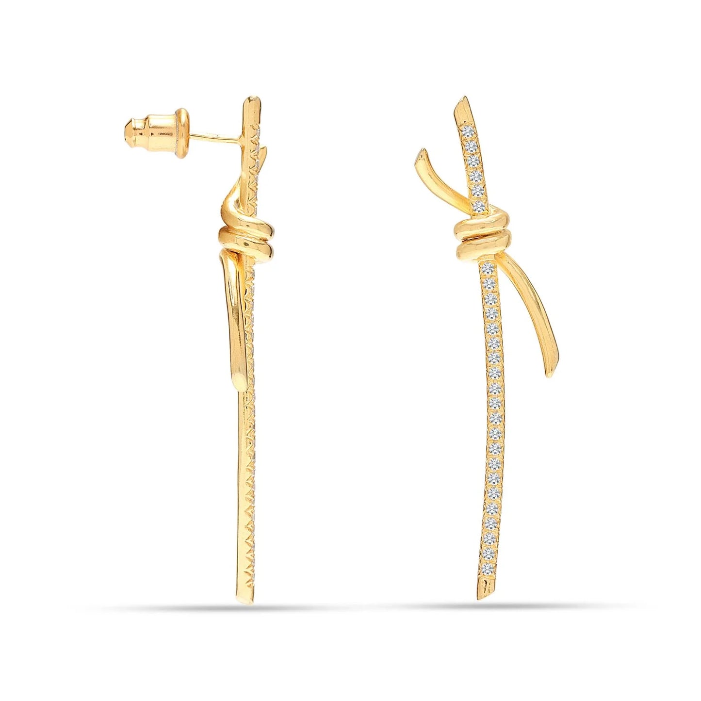 Knot Bar Stud Earrings