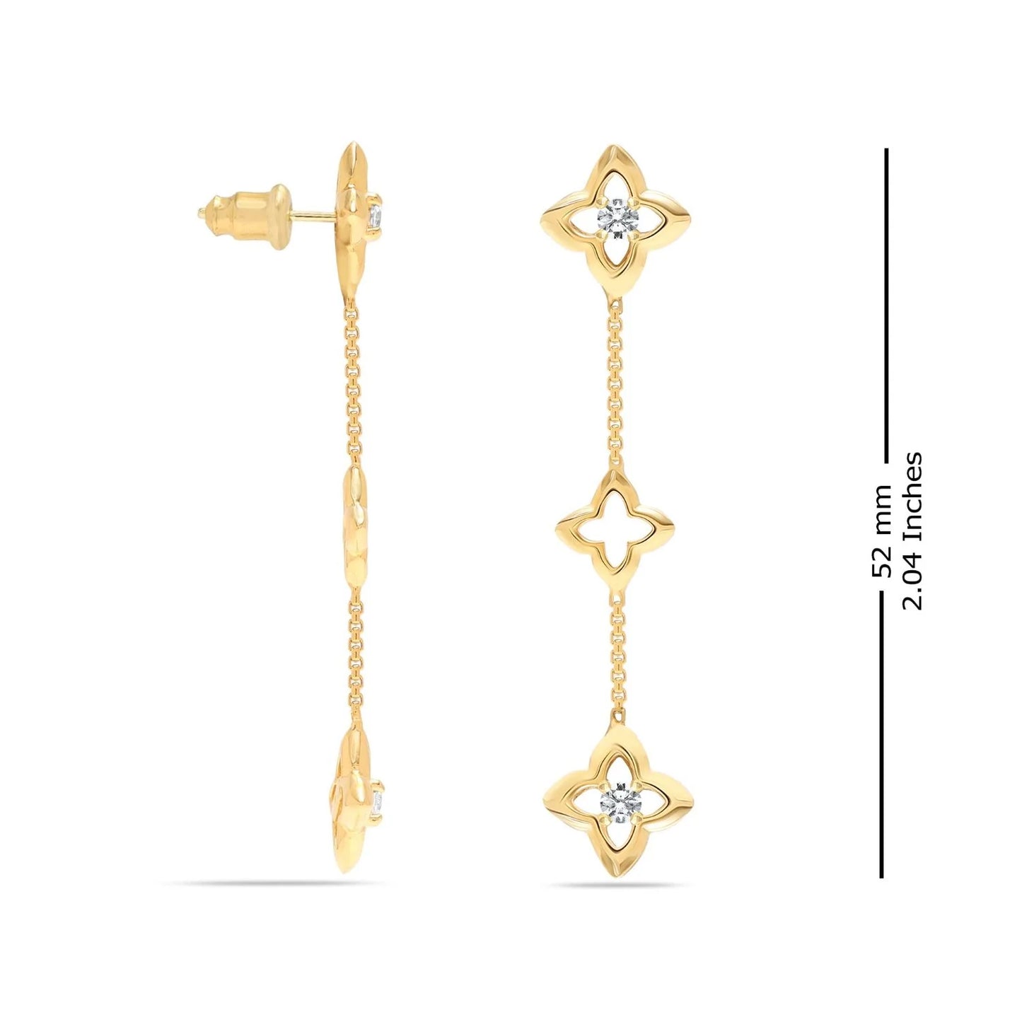 Clover Drop Earrings