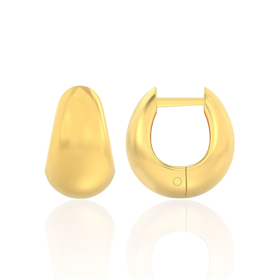 18K Gold Plated Hugggie Earrings