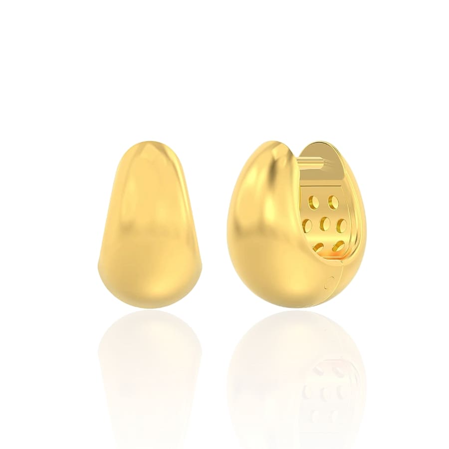 18K Gold Plated Hugggie Earrings