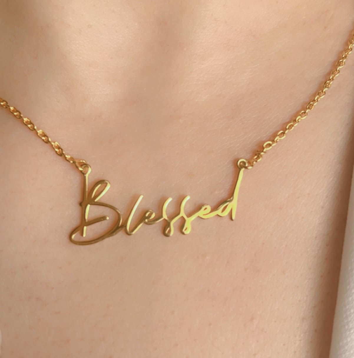 Personalised Signature Style Silver Necklace