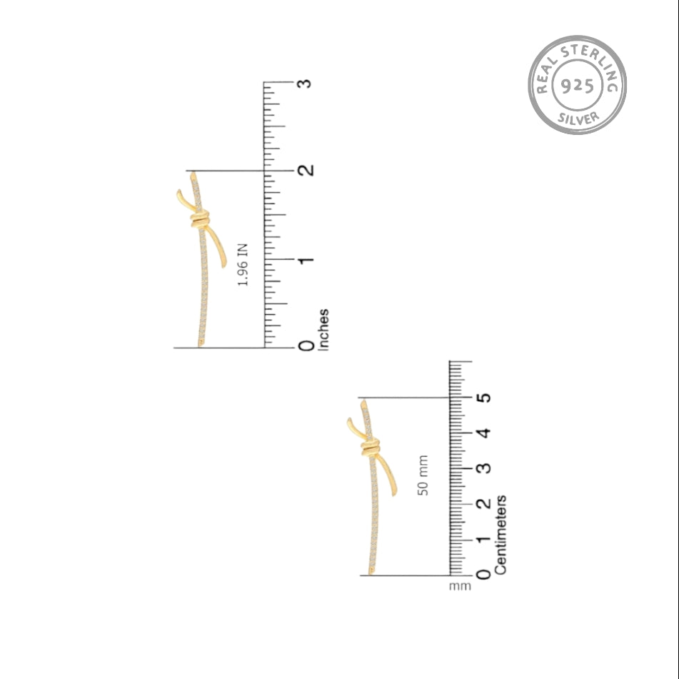 Knot Bar Stud Earrings