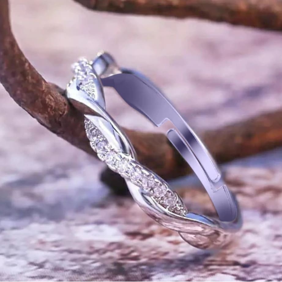 Silver Twisting Ring