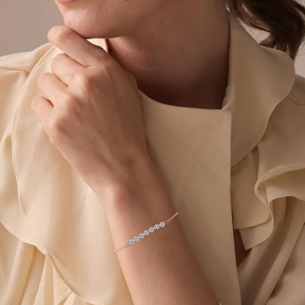 Bubble Rosegold Sleek Bracelet