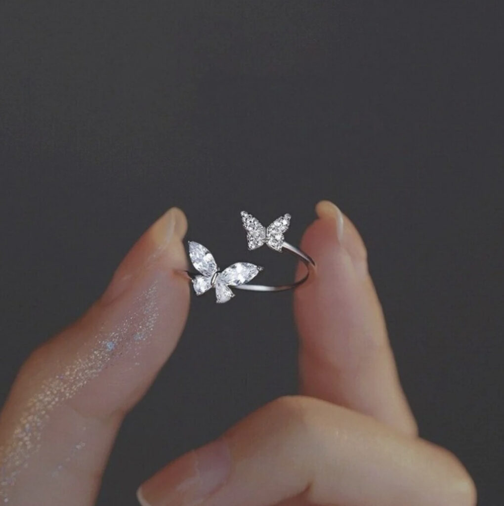 Minimalist Butterfly Ring