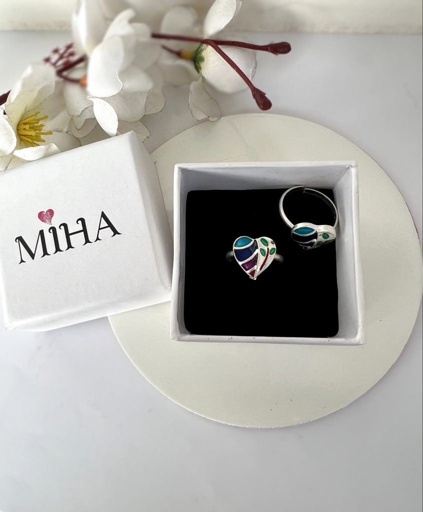 Love Heart Silver Toe Rings
