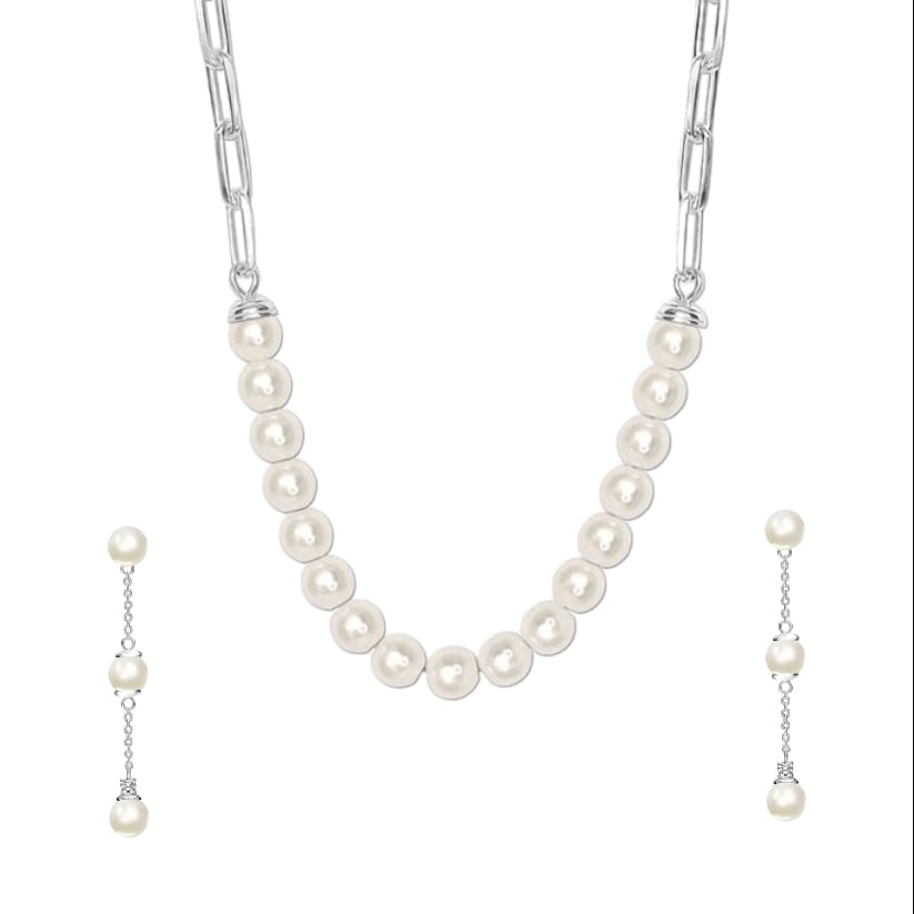 Queen of pearls necklace set