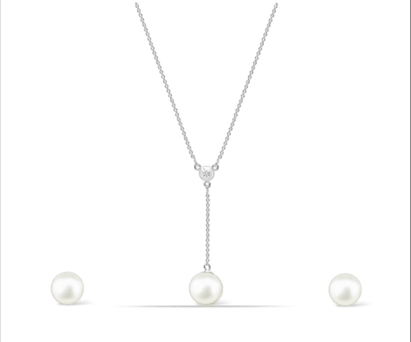 Pearl Y necklace set