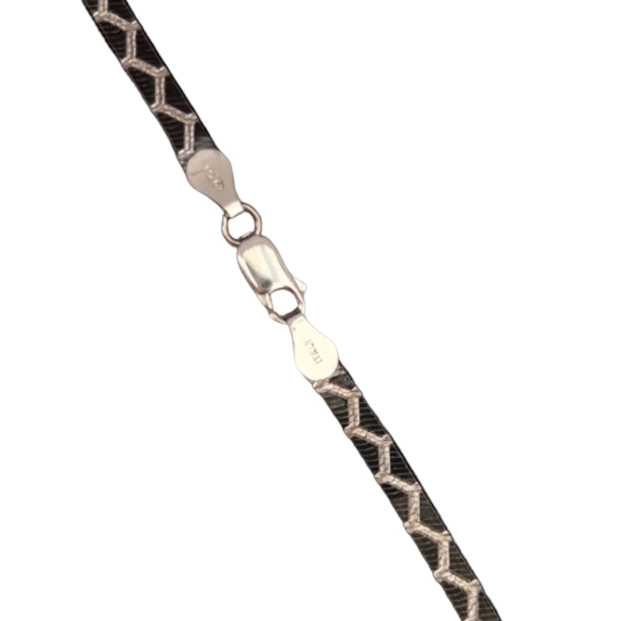 silver back to black anklets