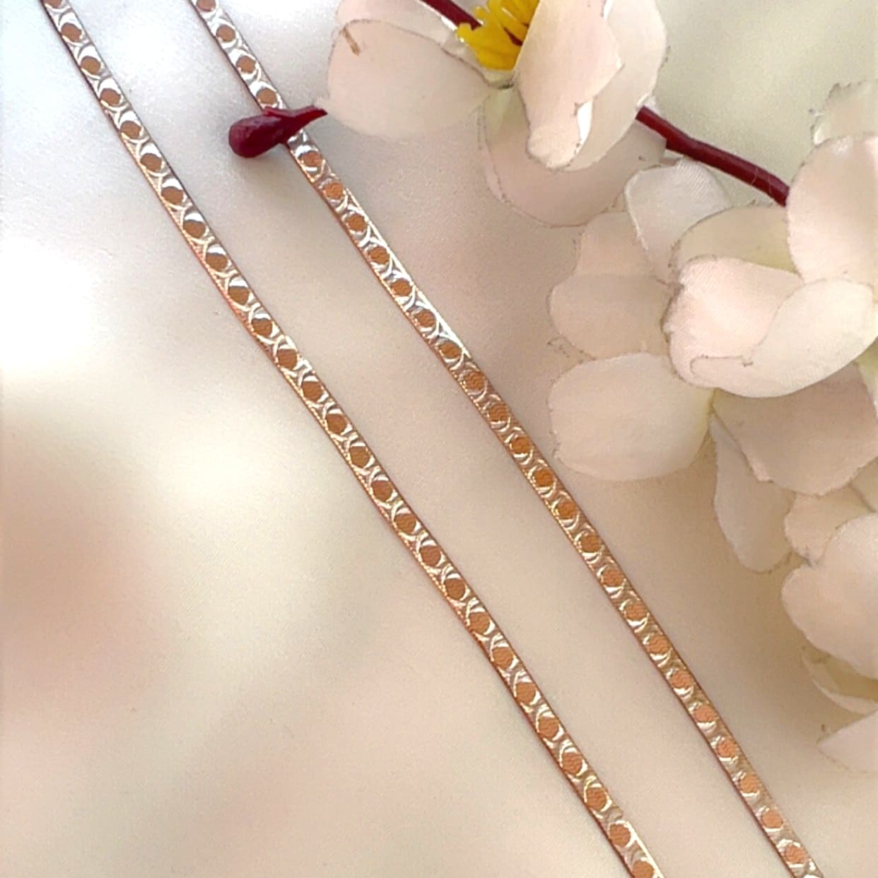 silver alluring delight anklets