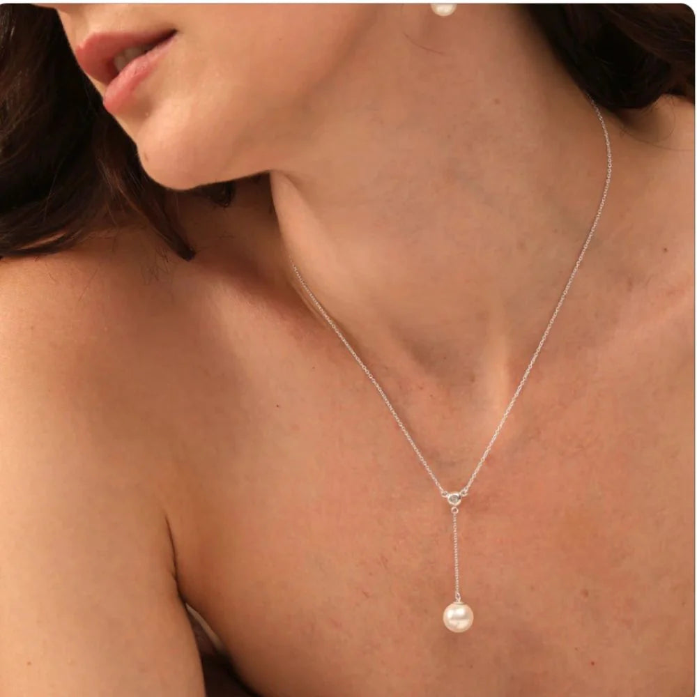 Pearl Y necklace set