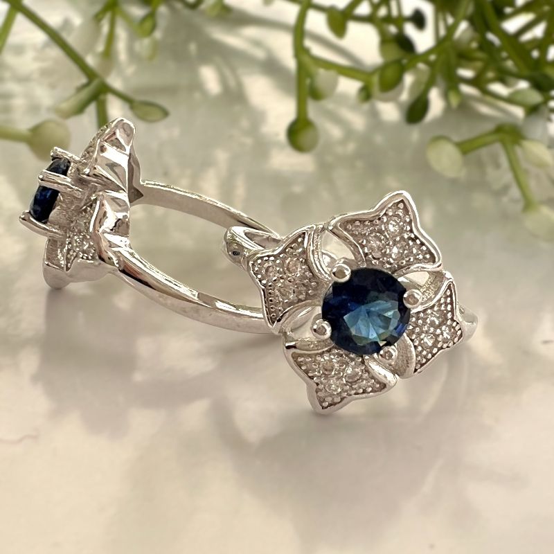 Blue Topaz Toe Rings