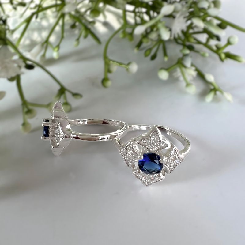 Blue Topaz Toe Rings