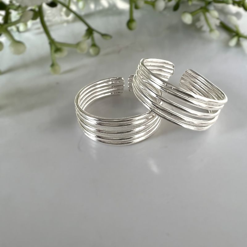 Minimal Silver Toe Rings