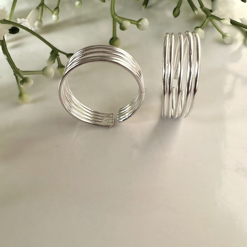 Minimal Silver Toe Rings