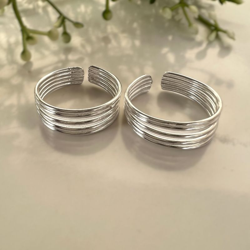 Minimal Silver Toe Rings