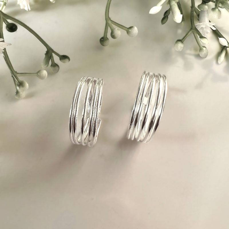 Minimal Silver Toe Rings