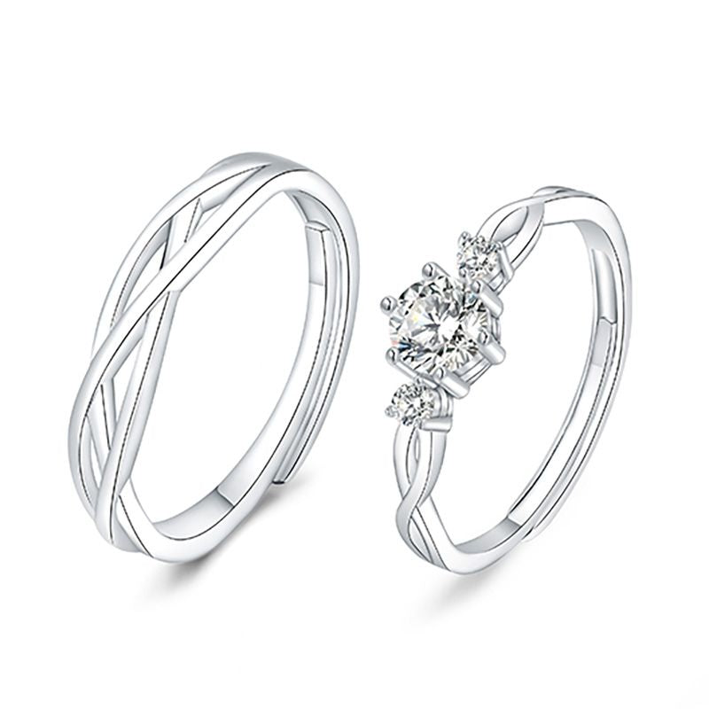 Twisting Love Couple Bands