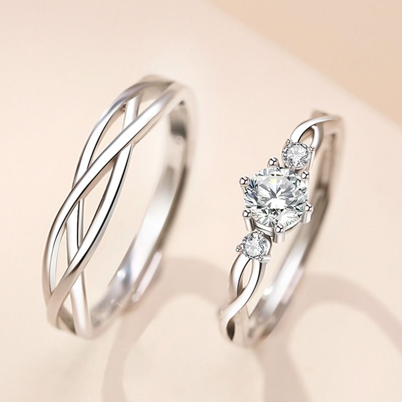 Twisting Love Couple Bands