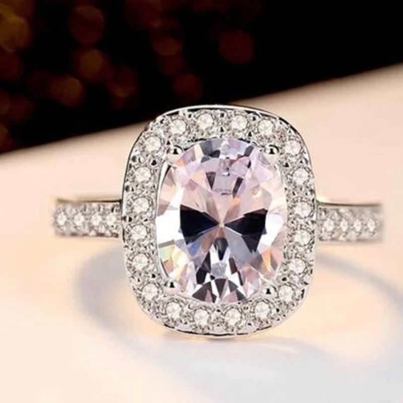 Crystal Silver Ring