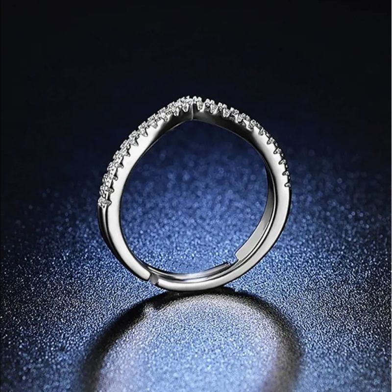 Thin Stackable Wishbone Band Ring