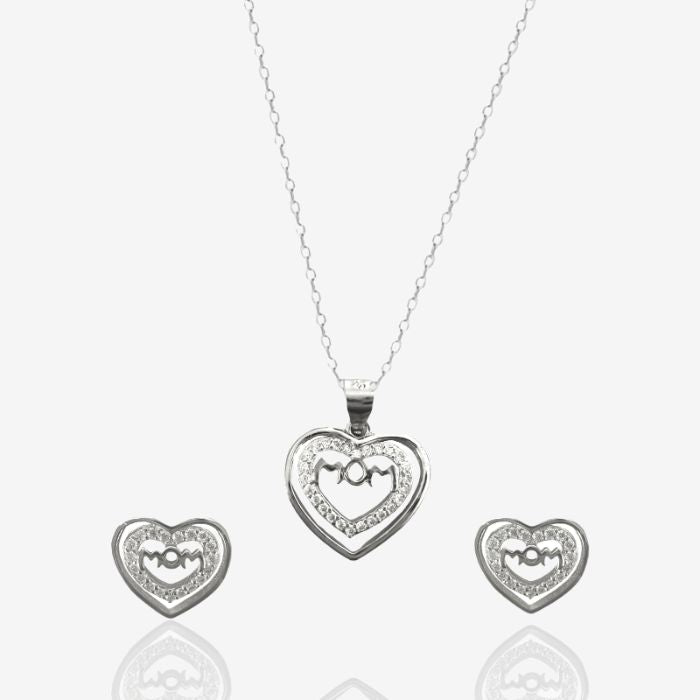 Mom Pendant Set With Chain