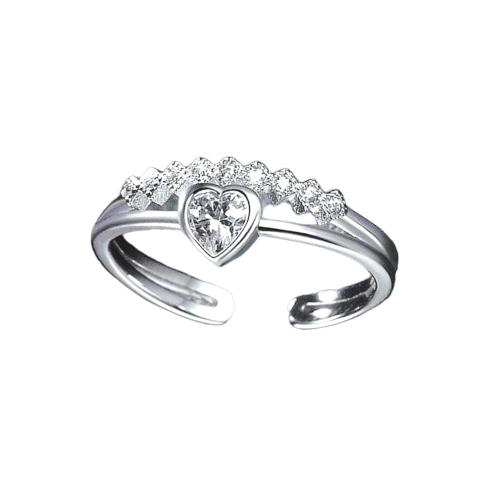 Dual Layer Heart Ring