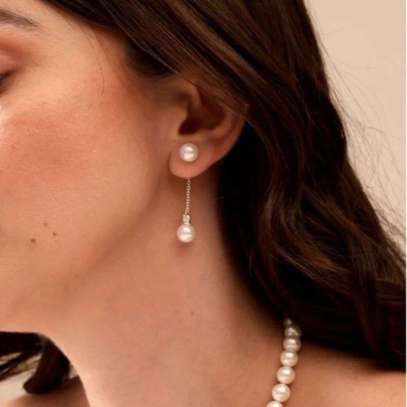 Pearl elegance Y necklace set