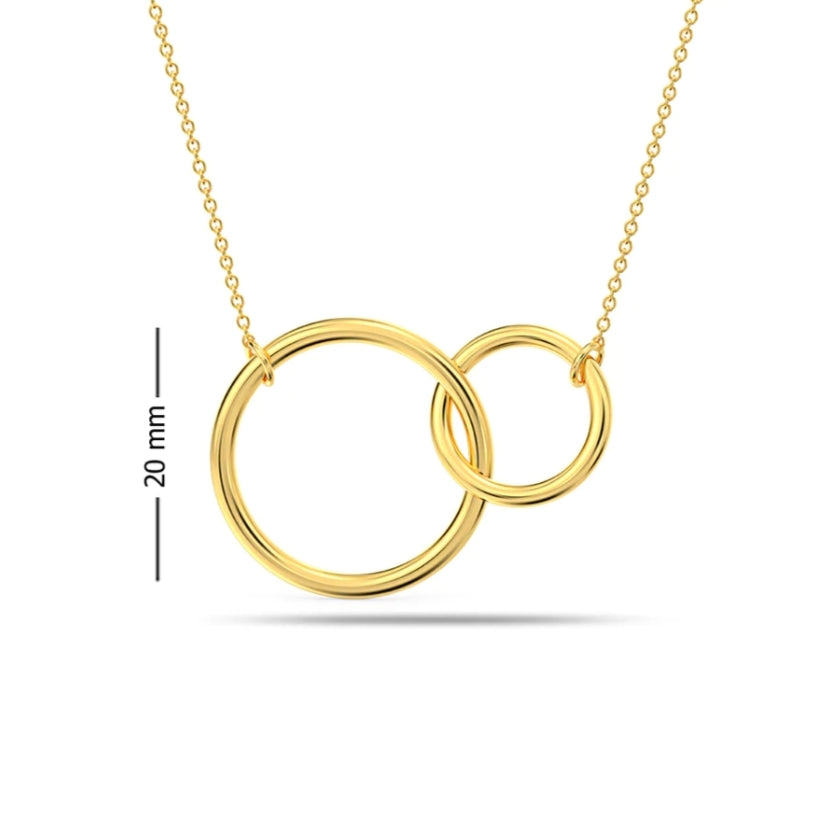 Interlocking Infinity Circle Necklace
