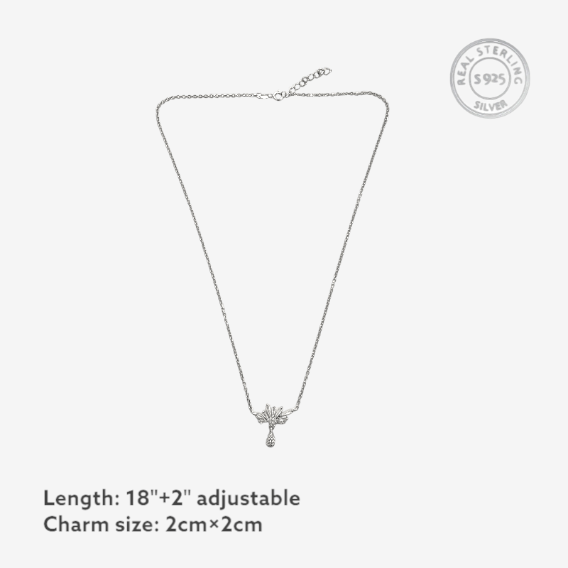 Charming Silver Baguette Necklace