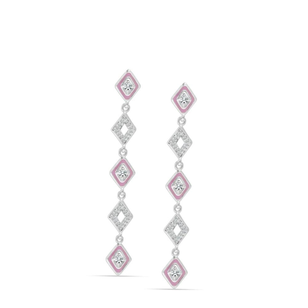 Drop Dangle Silver Earrings