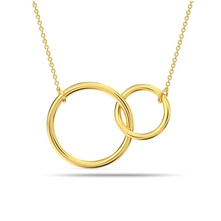 Interlocking Infinity Circle Necklace