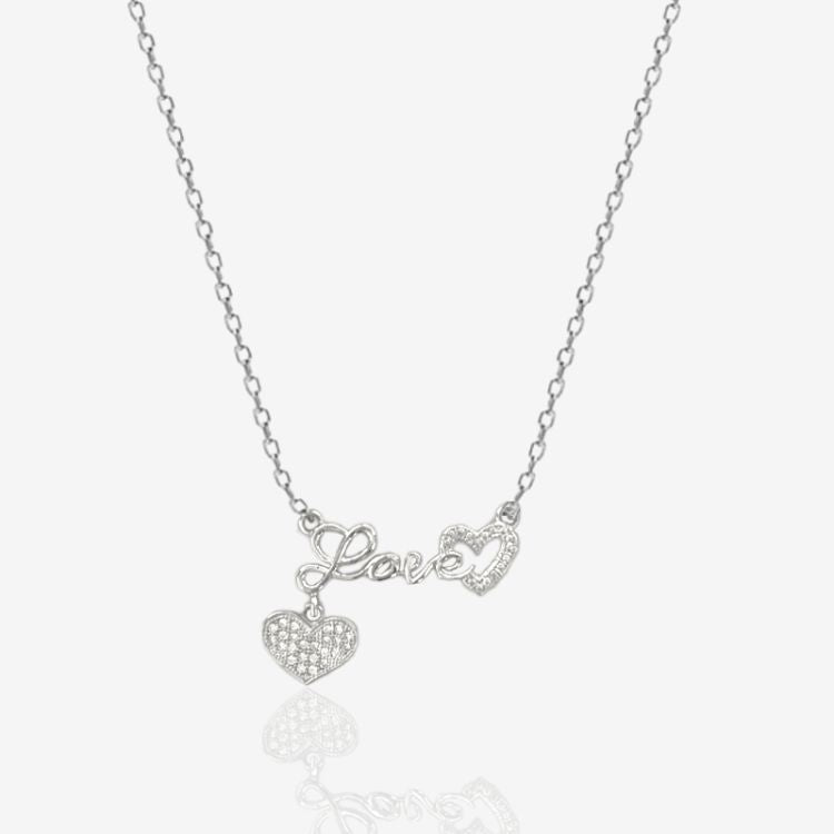 Love Heart Charm Necklace