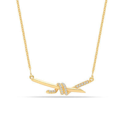 Love Knot Bar Necklace