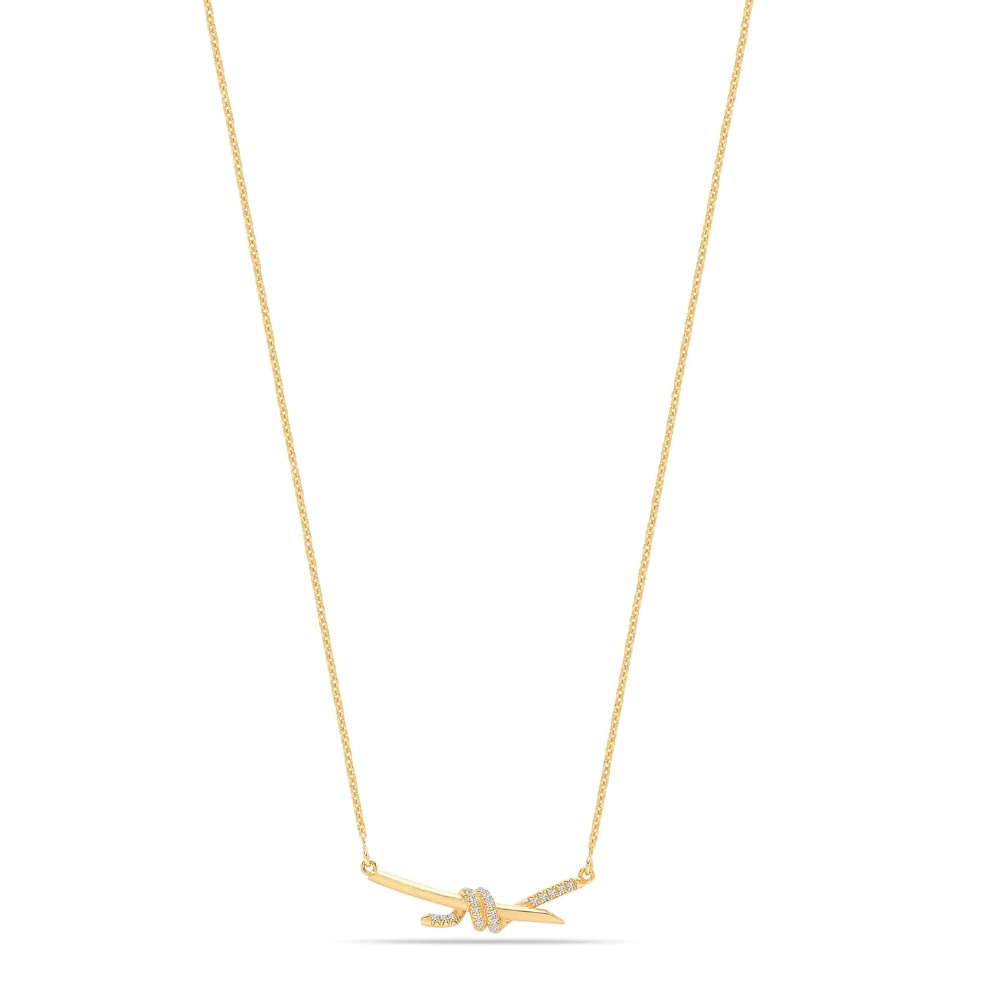 Love Knot Bar Necklace