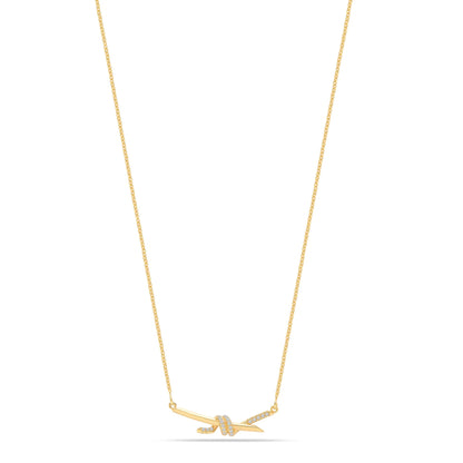 Love Knot Bar Necklace