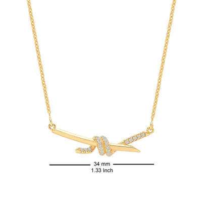 Love Knot Bar Necklace