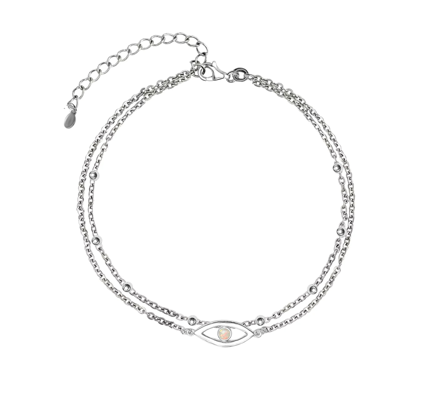 Evil Eye Dual Layer Anklet