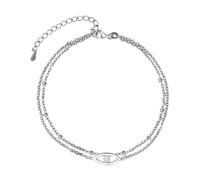 Evil Eye Dual Layer Anklet