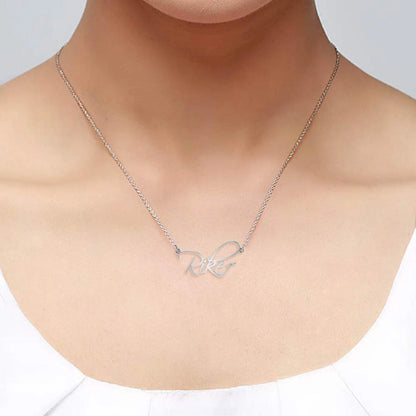 Peronalised Minimal name necklace