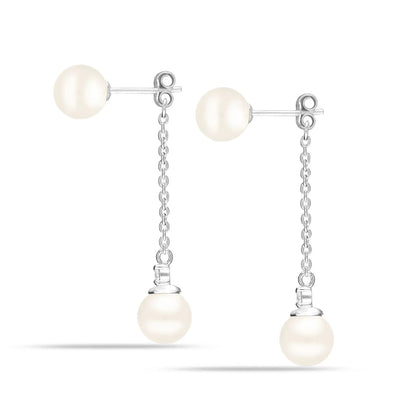 Pearl Back Lock Earrings