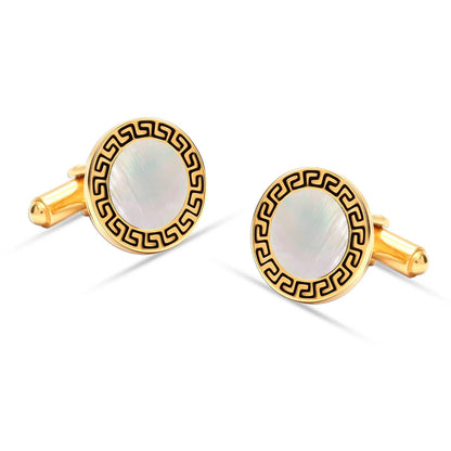 Mother of Pearl Greek Cufflink