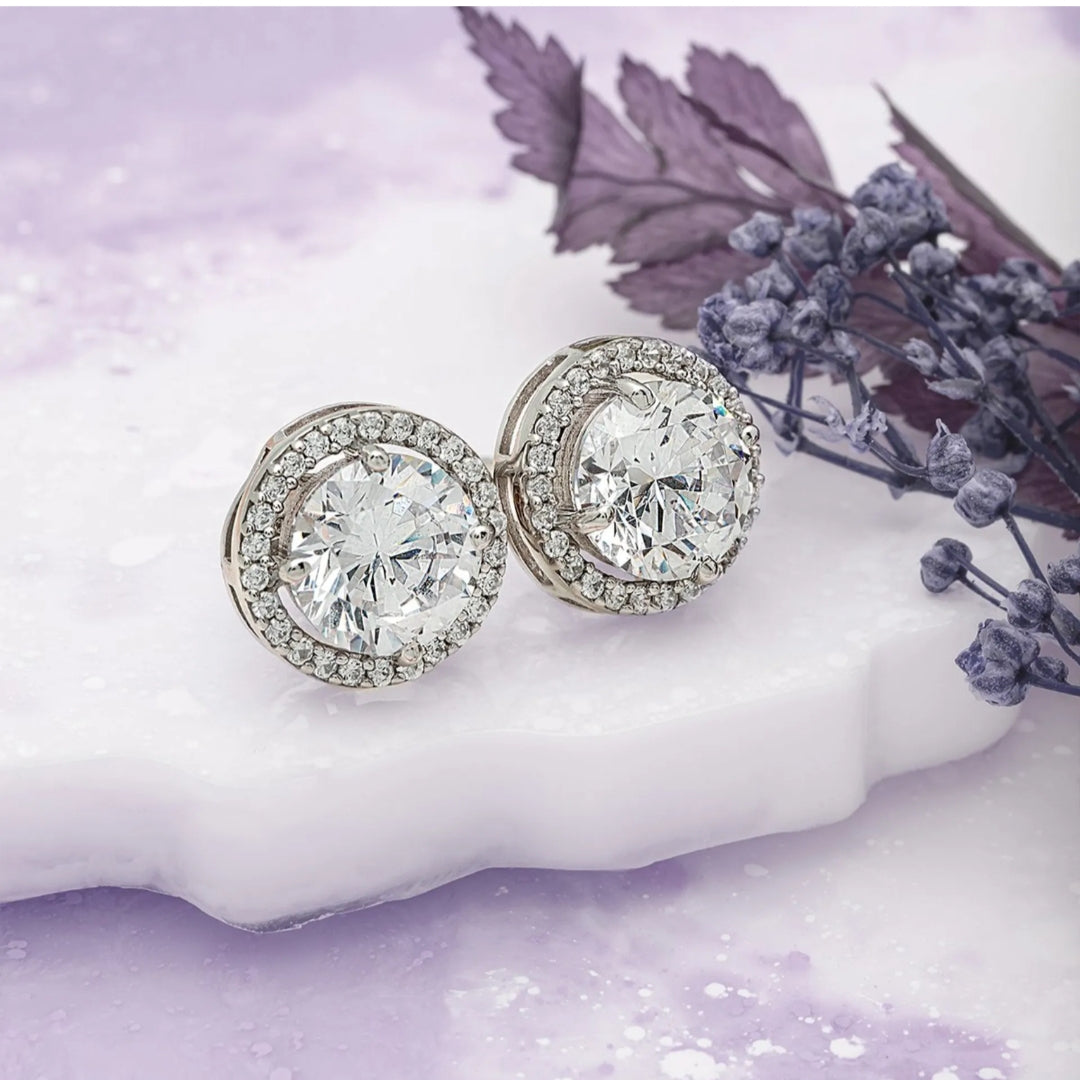 Solitaire Moisanite Studs