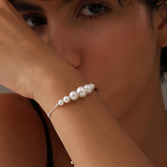 Sliding Pearl Bolo Bracelet