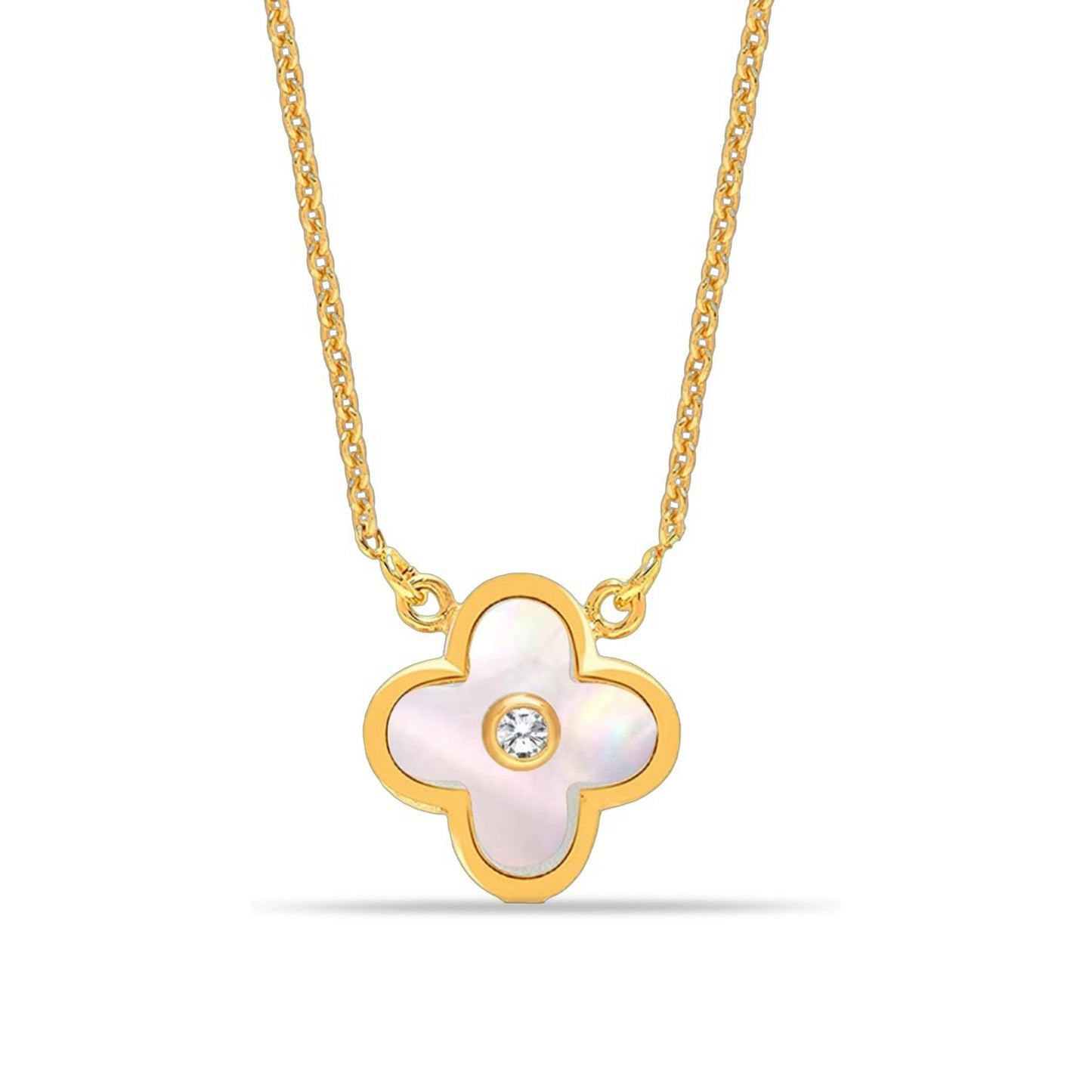 Lucky Clover Silver Necklace