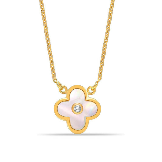 Lucky Clover Silver Necklace