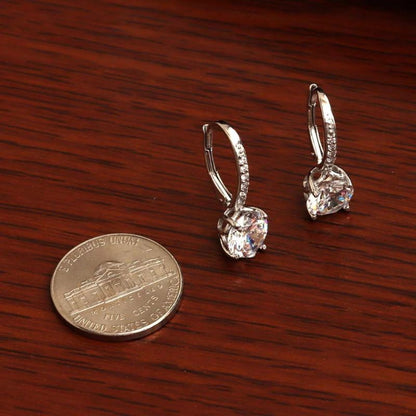 CZ Drop Liverback Earrings